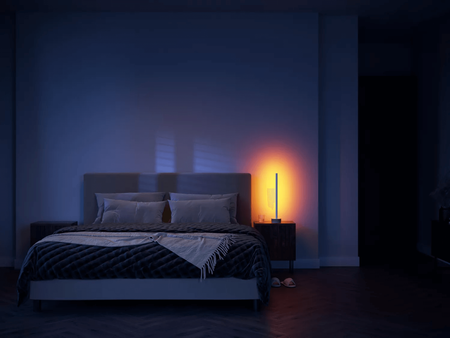 Lampa Stołowa Biurkowa SIGNE GRADIENT LED Dębowa EU/UK 11,8W CCT RGB PHILIPS HUE Bluetooth Zigbee