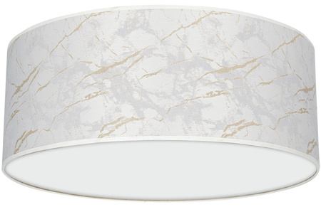 Plafon LED Lampa Sufitowa SENSO Biała Złota 2xE27 Ø40cm Milagro