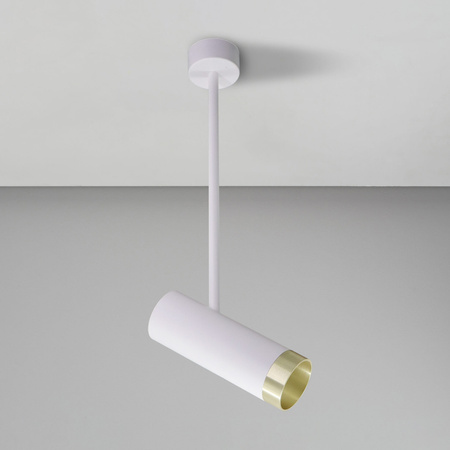 Lampa Sufitowa Reflektor Punktowy GU10 Biała Złota PORTO Sanico Goldlux