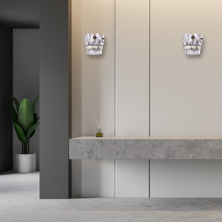 Lampa Ścienna Kinkiet CARISMA Chrom 2xE14 Milagro