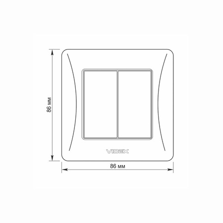 Przełącznik Włącznik Schodowy 2-biegunowy 10A Natynkowy Biały BINERA VIDEX
