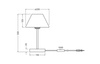 Lampa Stołowa Oprawa Biurkowa Stojąca Dekoracyjna E27 Brązowy Zielony USB-C Decor Ledvance
