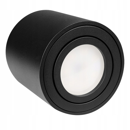 Oprawa Natynkowa Halogenowa Tuba Reflektor Spot GU10 Okrągła Ruchoma Czarna Masterled
