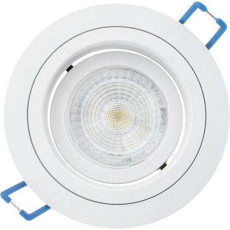 Oprawa HALOGENOWA Podtynkowa Ruchoma GU10 MR16 Okrągła Biała CASSIO LUMILED