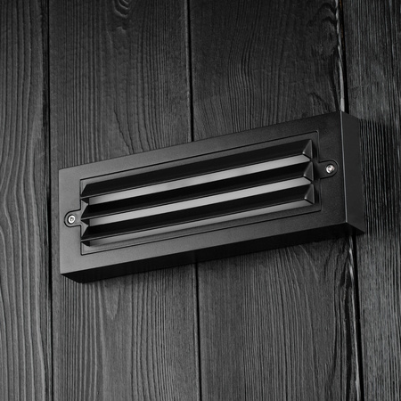 Kinkiet Ogrodowy Elewacyjny Lampa Ścienna LED 6W CZARNA POLA