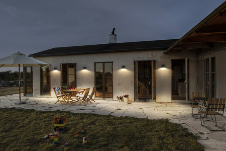 Kinkiet Ogrodowy Lampa Elewacyjna Zewnętrzna LED z Czujnikiem Ruchu i Zmierzchu 10.2W 890lm 3000K Ciepła Ściemnialna Szary IP54 Endura Osram