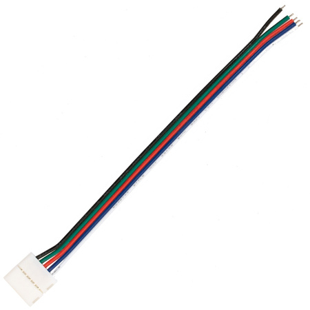 Złączka do taśmy LED 5PIN RGB+W 1-stronna z przewodem 12mm