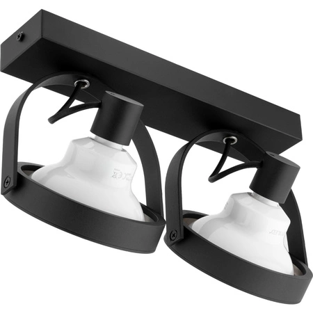 Lampa sufitowa Kinkiet LEON 2x ES111 Ruchomy czarny