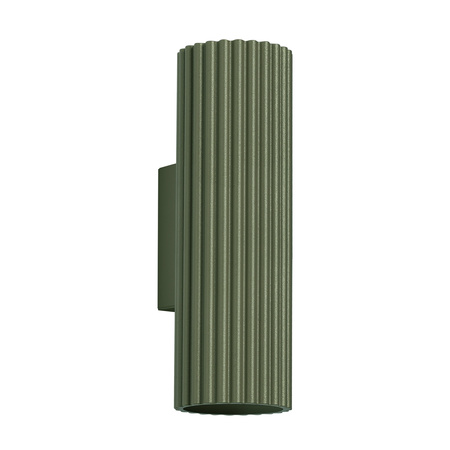 Lampa Ścienna Kinkiet Reflektor Tuba Spot 2x GU10 Oliwkowa Karbon Deep Space SL.1657 Sollux