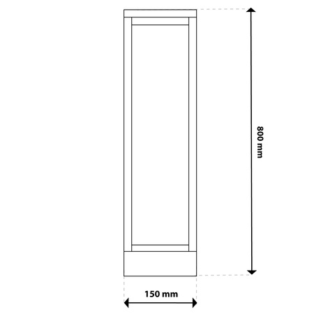 Lampa Ogrodowa Słupek Zewnętrzny Stojący LED 10W HOSTA 80cm LUMILED