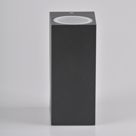 Kinkiet ogrodowy zewnętrzny góra dół na LED 2x GU10 BOSTON GOLDLUX (Polux) ALUMINIUM SZARY