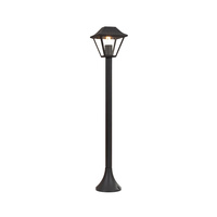 Lampa Ogrodowa Latarnia E27 IP44 Pojedyncza Przezroczysty klosz 95CM Czarna VT-845 V-TAC