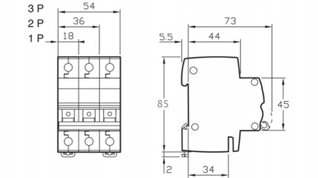 Rozłącznik Izolacyjny 2P 100A IP20 415V Schneider