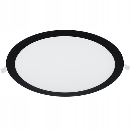 Plafon Panel LED 24W 4000K 1920lm 29cm Okrągły Podtynkowy Czarny ECOLIGHT