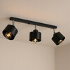 Lampa Sufitowa Spot Tuba Reflektor Oprawa Halogenowa 3x E27 Ruchomy Czarny Elza Masterled