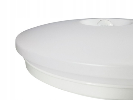 Plafon LED Lampa Sufitowa 24W 1920lm 4000K Neutralna IP44 z Czujnikiem Ruchu i Zmierzchu Ecolight