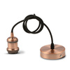 Lampa Wisząca Oprawa E27 Metalowy klosz wiśniowy VT-7555 V-TAC