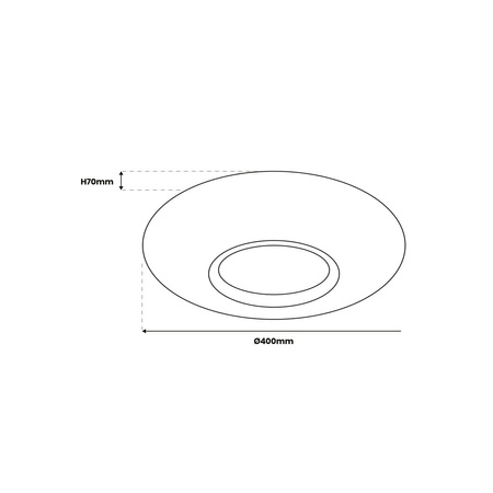 Plafon LED Lampa Sufitowa Natynkowa TOKYO Złoty 24W Ø400 mm + pilot Milagro