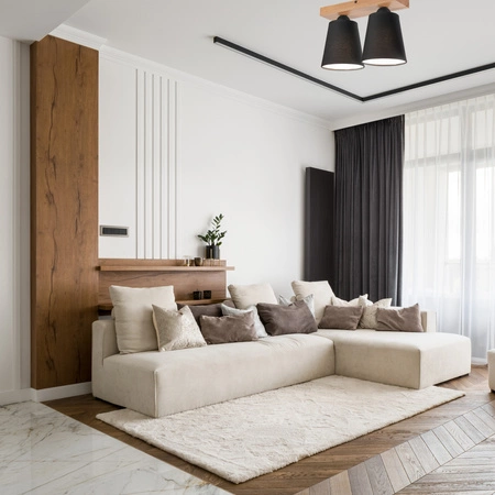 Lampa Sufitowa LULA 2xE27 Czarna Dębowa LM-2.200 Lamkur