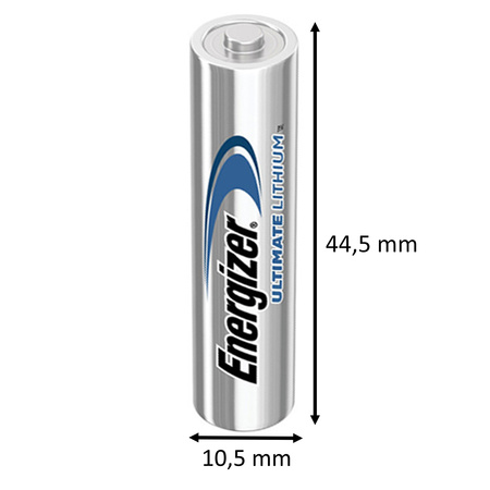 10x Baterie ENERGIZER ULTIMATE LITHIUM AAA LR03 1,5V Blister