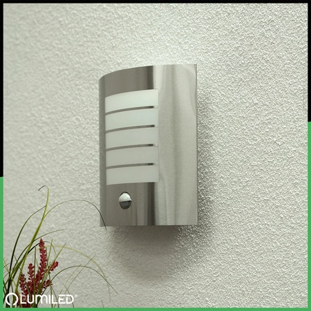 Kinkiet Ogrodowy Elewacyjny Lampa Zewnętrzna E27 NIGELLA z Czujnikiem Ruchu i Zmierzchu