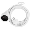 Przedłużacz Sieciowy Kabel z Uziemieniem Listwa Zasilająca 1 Gniazdo 3m Biały Sznur Lendo Lumiled