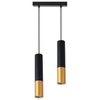 Lampa Wisząca Sufitowa KEON 2xGU10 Regulowana Czarno-Złota MASTERLED