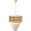 Lampa Wisząca Sufitowa Żyrandol MADISON Złota 9xE14 Milagro
