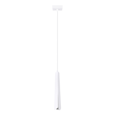 Lampa Sufitowa Wisząca Zwis G9 Żyrandol Tubularna Biała Skandynawska Prysm Sollux