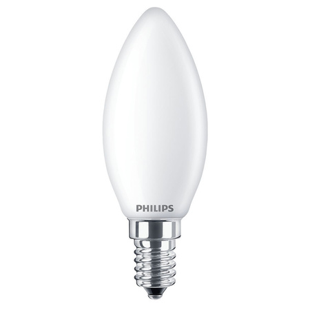 Żarówka LED Świeczka E14 B35 6.5W = 60W 806lm 2700K Ciepła Filament Mleczna PHILIPS