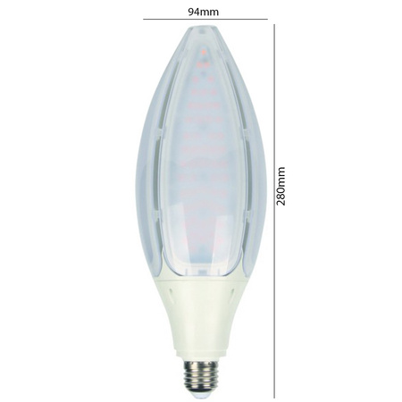 Żarówka LED Parkowa Uliczna E40/E27 55W 5500lm 4000K Rocket IP65 ECOLIGHT