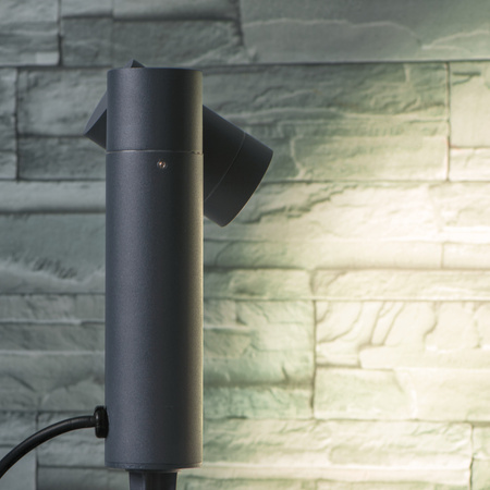 Lampa Ogrodowa Zewnętrzna Wbijana USTI GU10 IP54 40cm Antracyt KANLUX