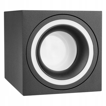 Oprawa Natynkowa Halogenowa Tuba Reflektor Spot GU10 Kwadratowa Czarna Masterled