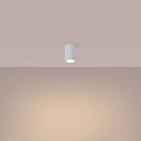 Lampa Sufitowa Oprawa Natynkowa Tuba Spot 1x GU10 Biała Karbon Deep Space SL.1530 Sollux