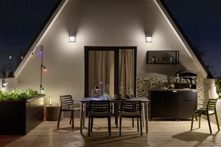 Kinkiet Ogrodowy Lampa Elewacyjna Zewnętrzna LED 11W 550lm 3000K Ciepła Szary IP65 Endura Osram