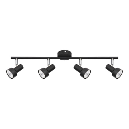 Kinkiet Ścienny Lampa LED 4x GU10 Czarny Klasyczny Konrad 5325 Rabalux