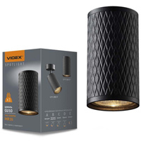 Oprawa Natynkowa SPOT 1x GU10 Czarna TALEN Videx