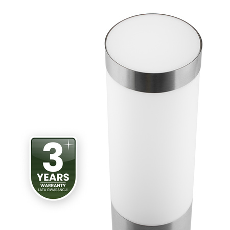 Lampa Ogrodowa Zewnętrzna E27 INOX SŁUPEK 65cm z Czujnikiem Ruchu Lilium LUMILED
