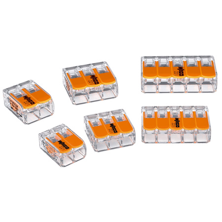 50x Złączka Instalacyjna Szybkozłączka WAGO 221-413 na PRZEWÓD 3x0,2-4mm