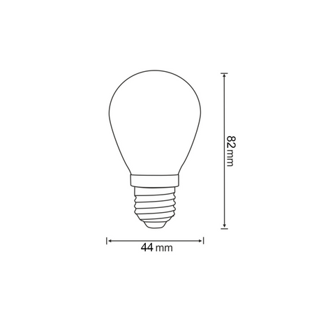 Żarówka LED E27 FILAMENT 0,3W Czerwona do Girlandy PARTY GOLDLUX (Polux) ZESTAW 2 SZT.