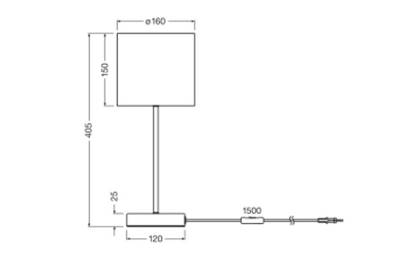 Lampa Stołowa Oprawa Biurkowa Stojąca Dekoracyjna E14 Szary USB-C Decor Ledvance