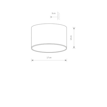 Lampa Ogrodowa Zewnętrzna Kinkiet Elewacyjny Oprawa Natynkowa LED 10W 750lm 3000K Ciepła Czarna Wodoodporna IP54 Nowoczesna ELLIPSES 8181 Nowodvorski