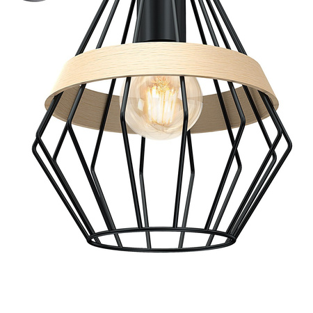 Lampa Ścienna Kinkiet CLIFF Czarna 1xE27 Milagro