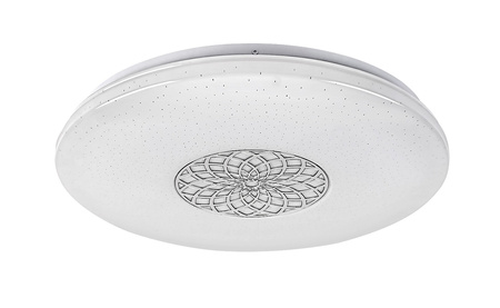 Plafon LED Lampa Sufitowa Oprawa Ścienna Inteligentna 24W 2000lm 3000-6500K CCT RGB Timer Chrom Nowoczesny Ophelia Rabalux