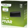 Lampa Ogrodowa Zewnętrzna Kinkiet Elewacyjny 6W LED IP54 PIVAR LUMILED