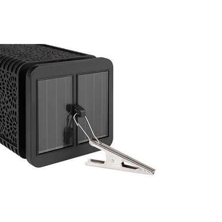 Lampion Ogrodowa LED Solarna Dekoracyjna Płomień Kwadrat 17cm