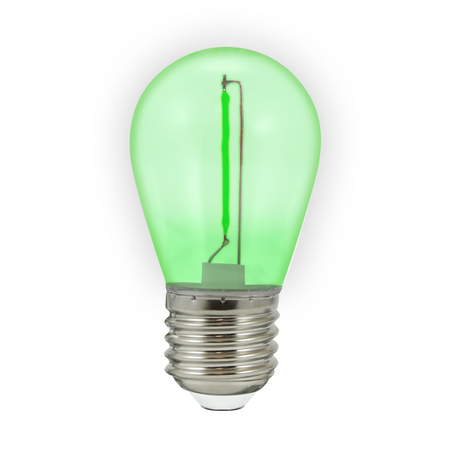 Żarówka LED E27 FILAMENT 0,3W Zielona do Girlandy PARTY GOLDLUX (Polux) ZESTAW 2 SZT.