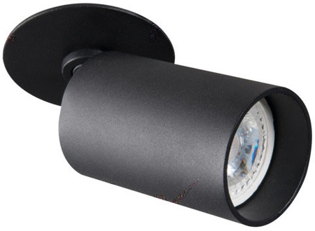 Oprawa sufitowa punktowa ruchoma czarna SPOT CHIRO GU10 Kanlux