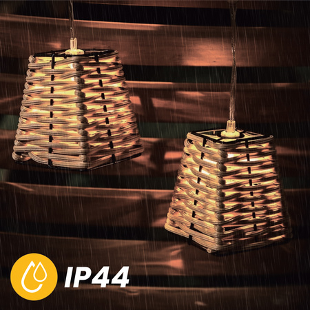 Girlanda Solarna Ogrodowa 10x LED Koszyczki 2m Ozdobne Dekoracja Lampki