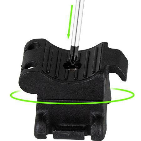 Uchwyt Rowerowy Uniwersalny na Kierownicę do Lampki Latarki Rowerowej VAYOX